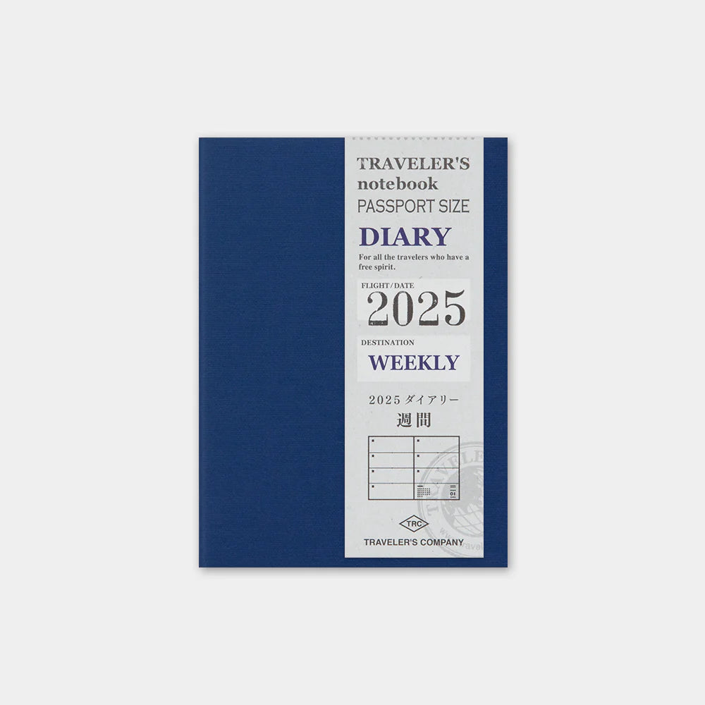 TRAVELER'S notebook 2025 Weekly Second Half BLUE (Passport Size)