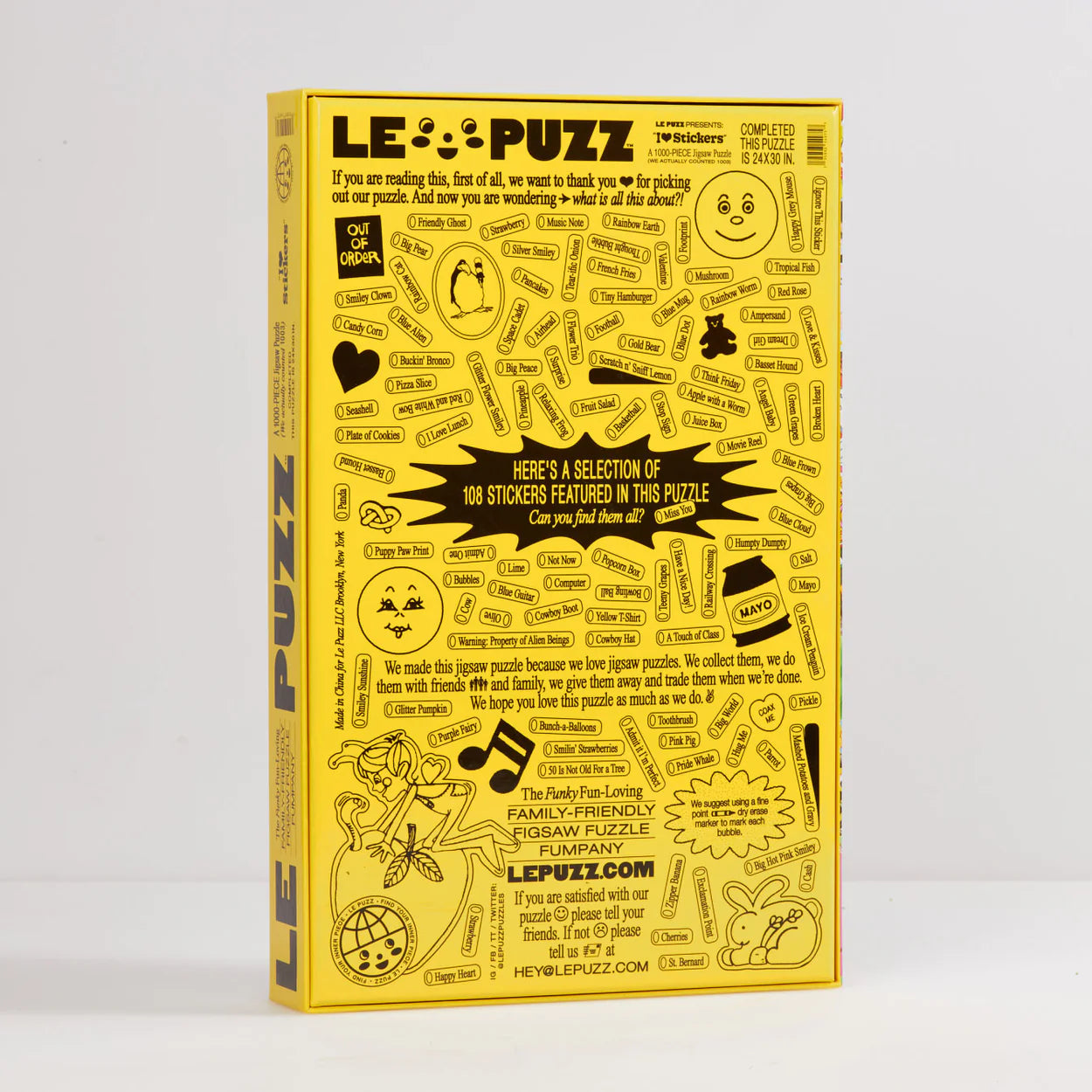 LE PUZZ | I ❤ Stickers puzzle
