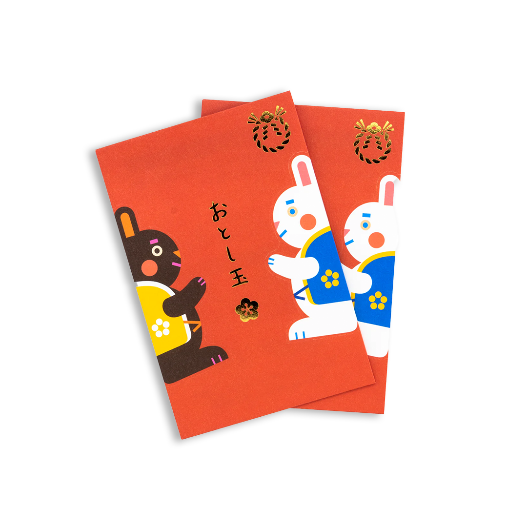 Midori PC Money Envelope 577 Paper Sumo Rabbit