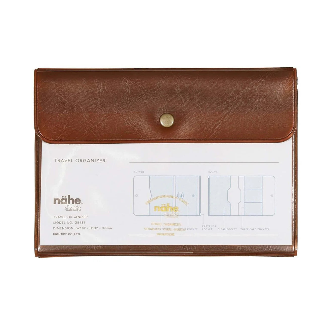 Travel Organizer (nahe) / Clear Brown