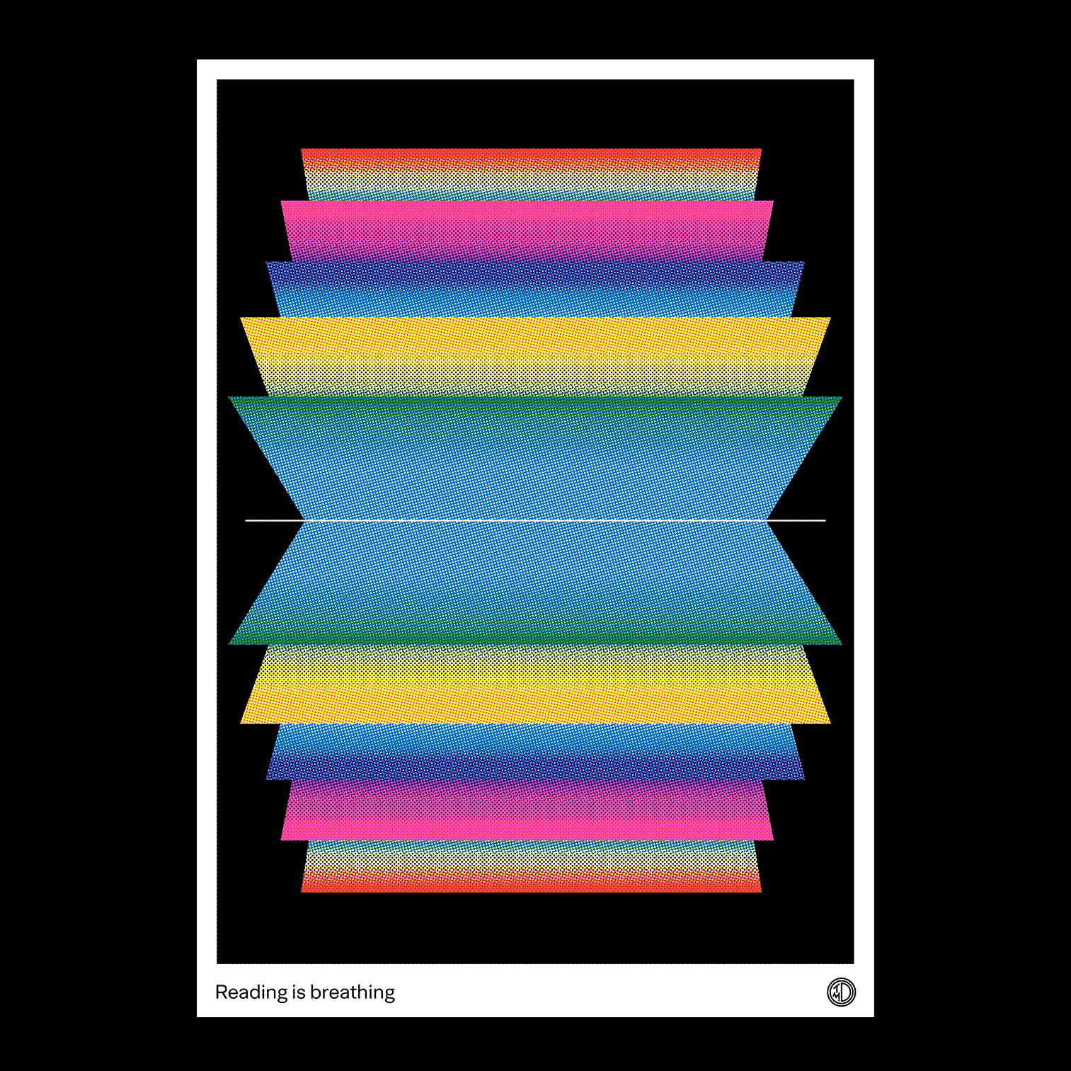 Poster Reading is Breathing |A3