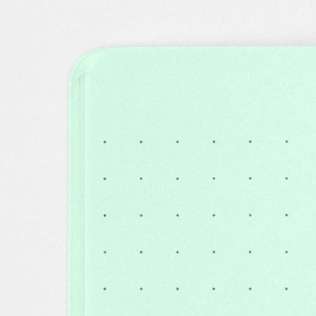 Notebook A5 Color Dot Grid Green