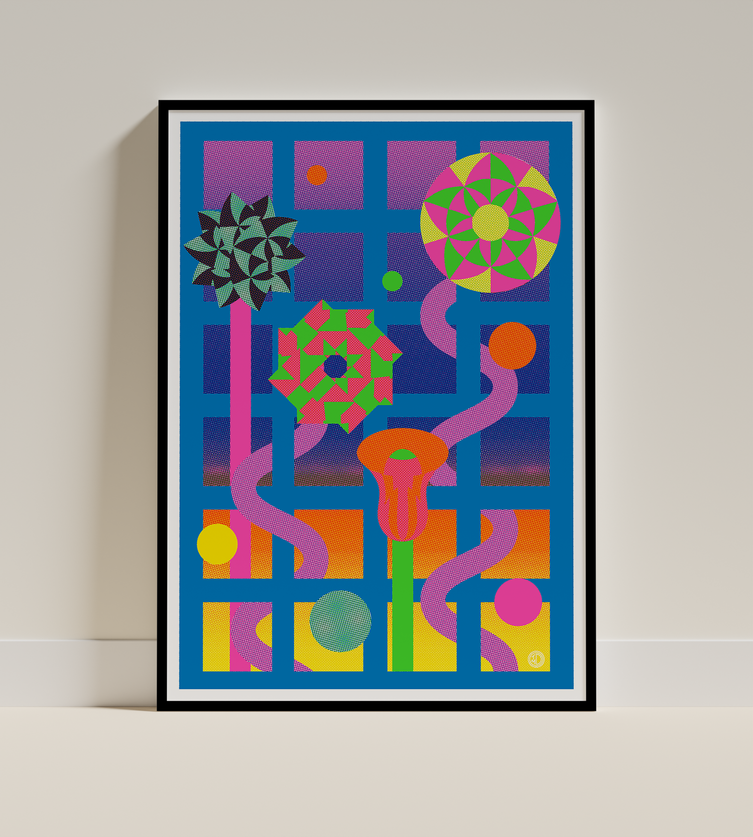Poster Fiori Psichedelici| A3
