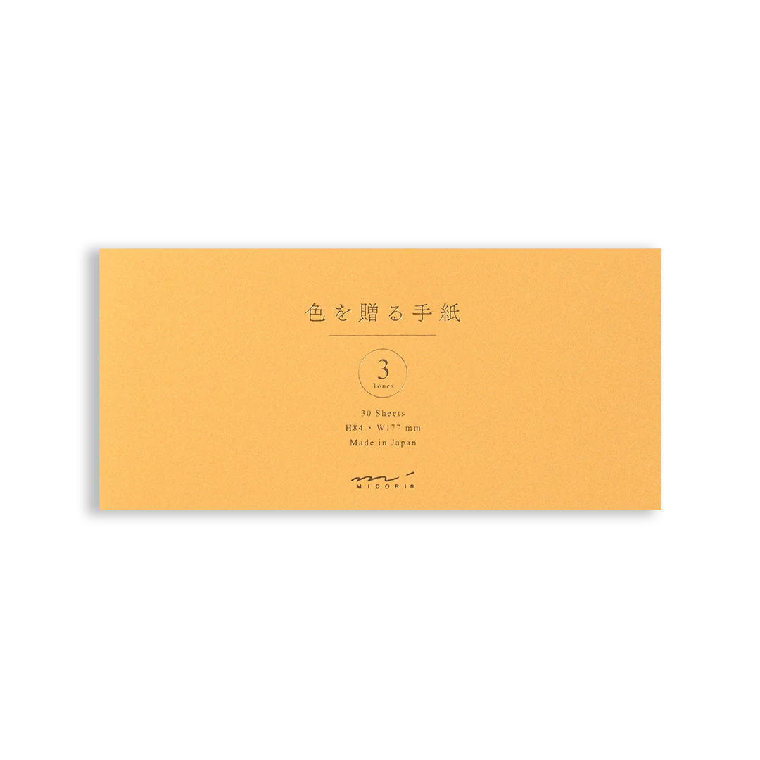 Message Letter Pad Midori Giving a Color | Gold
