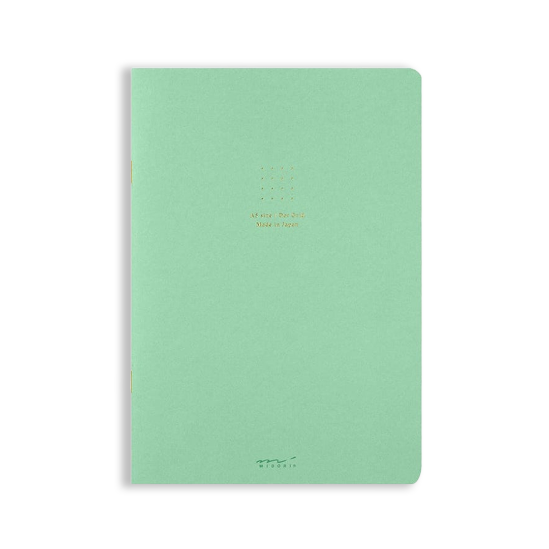 Notebook A5 Color Dot Grid Green