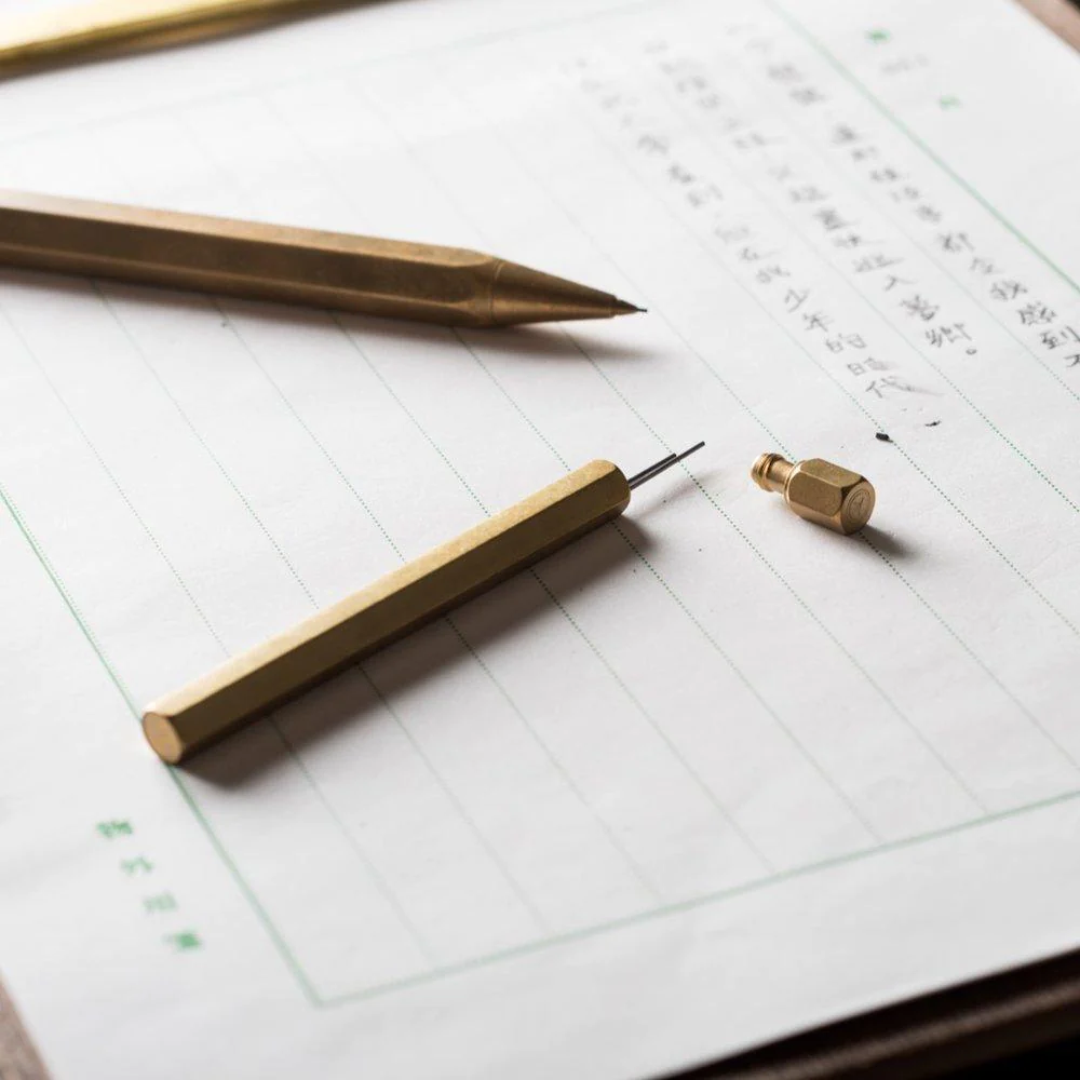 Reflect Pencil Lead Box - Brass