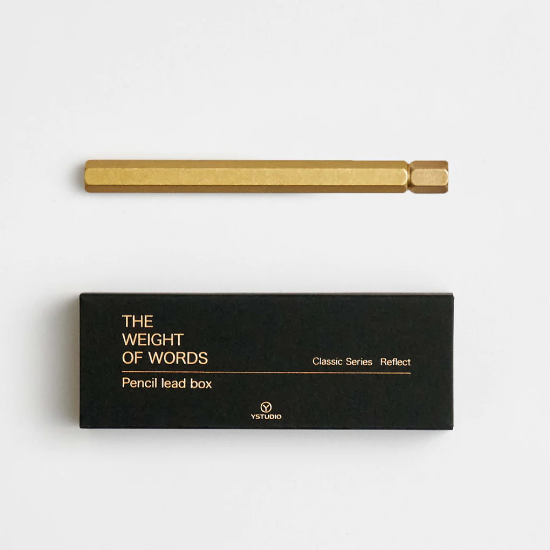 Reflect Pencil Lead Box - Brass
