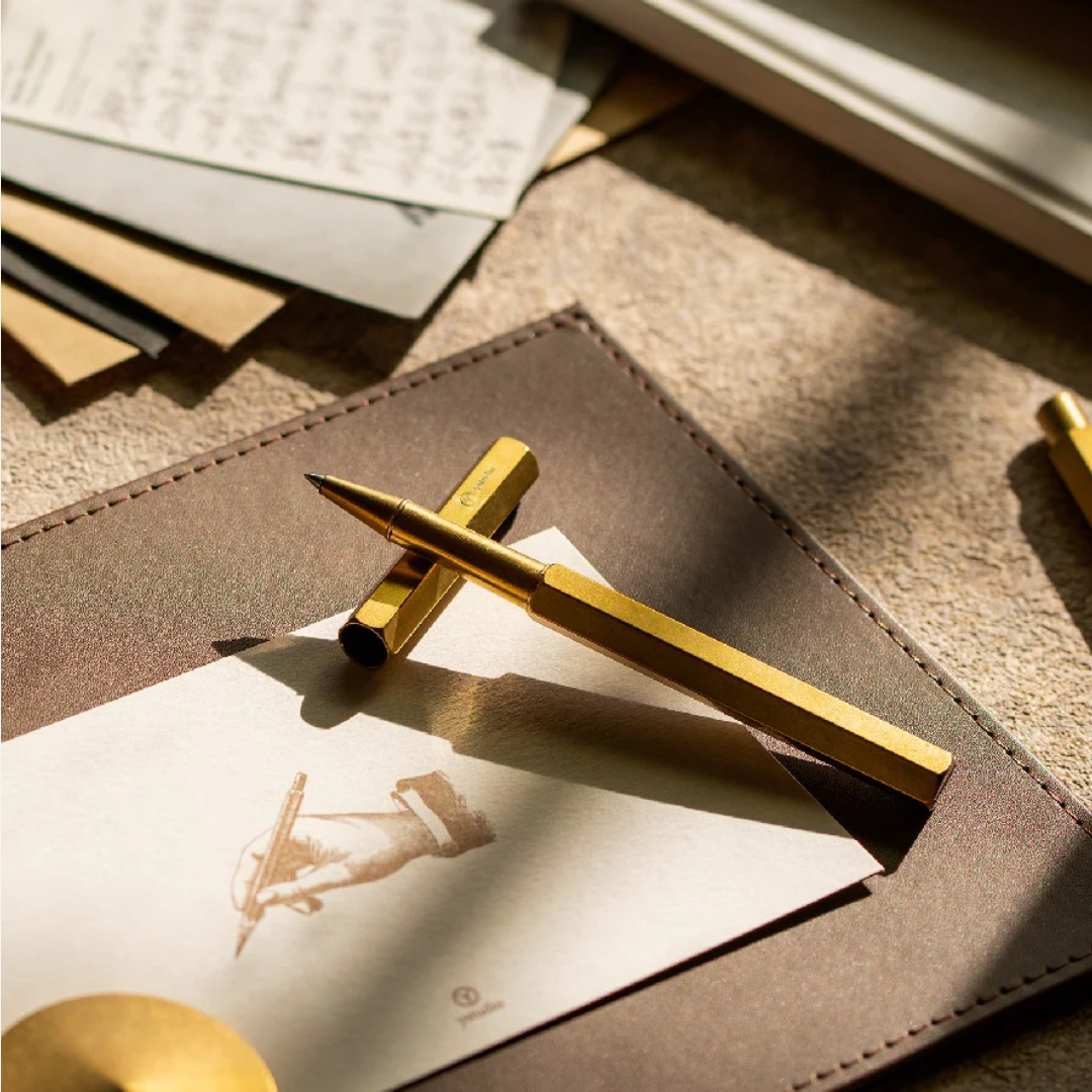 Revolve Rollerball Pen - Brass