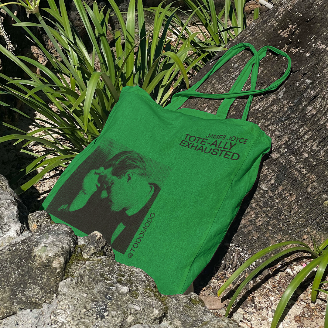 Tote-ally exhausted bag | James Joyce