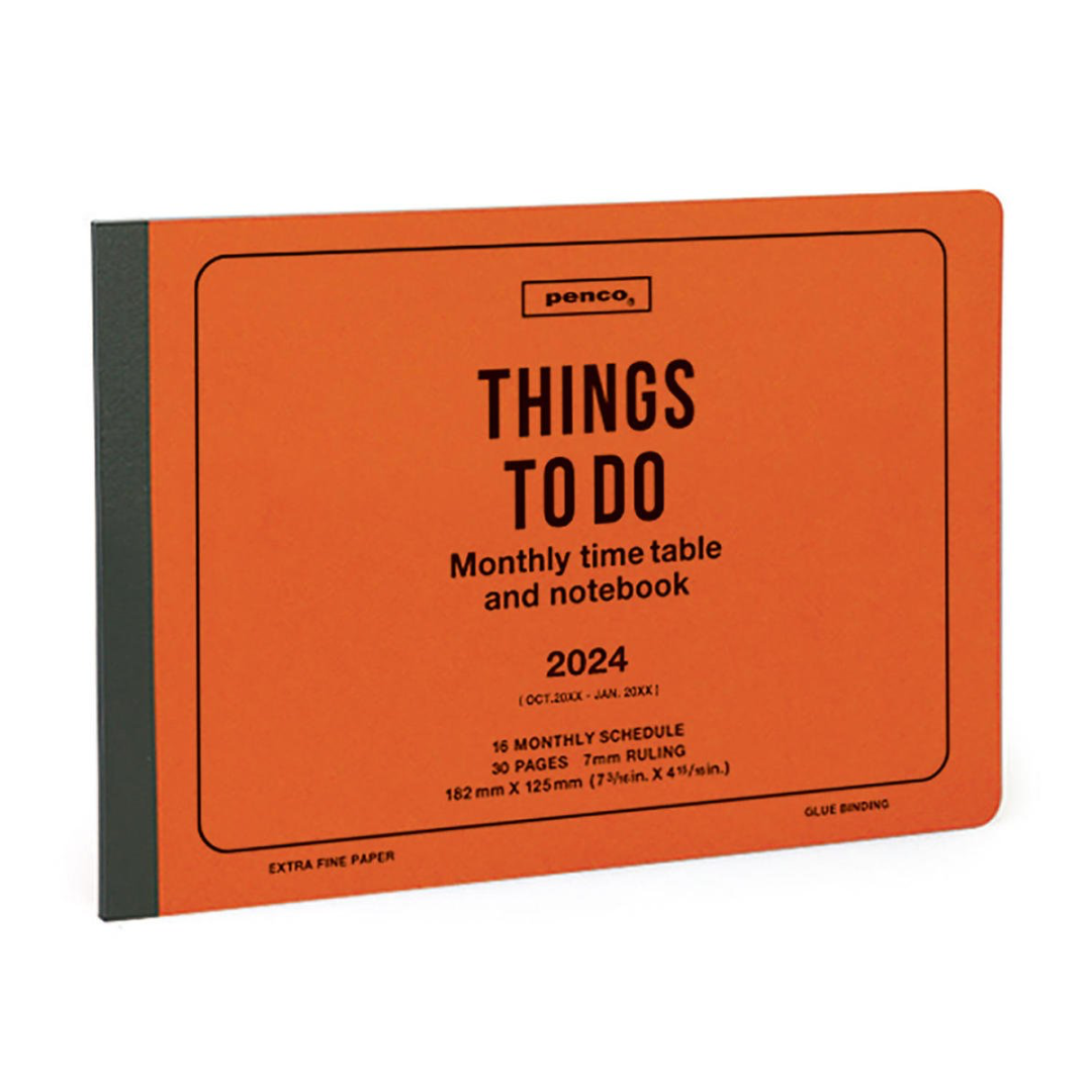 Monthly Planner 2024 B6 Orange