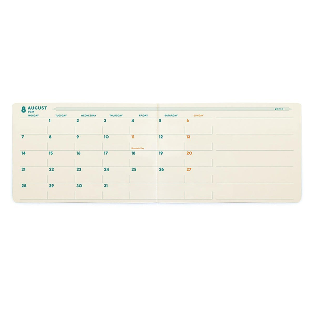 Monthly Planner 2024 B6 Orange