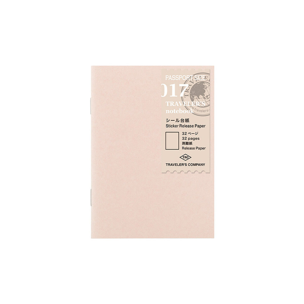 TRAVELER'S PASSPORT SIZE REFILL N. 17