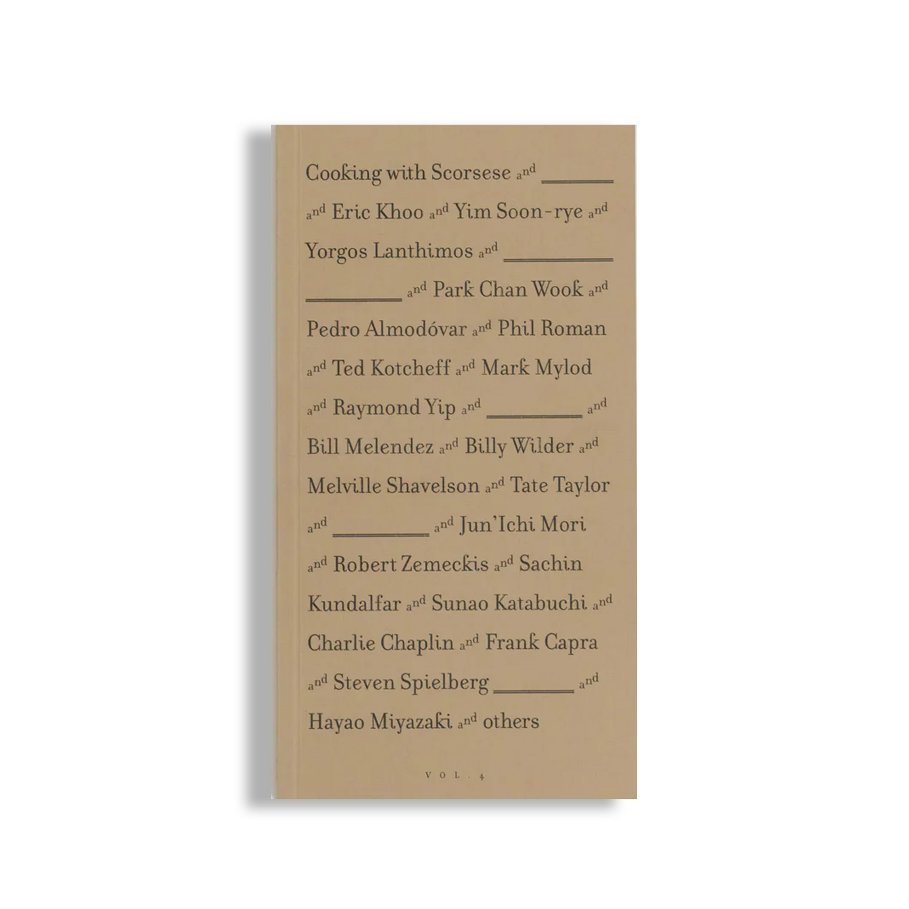 Cooking With Scorsese Vol. 4