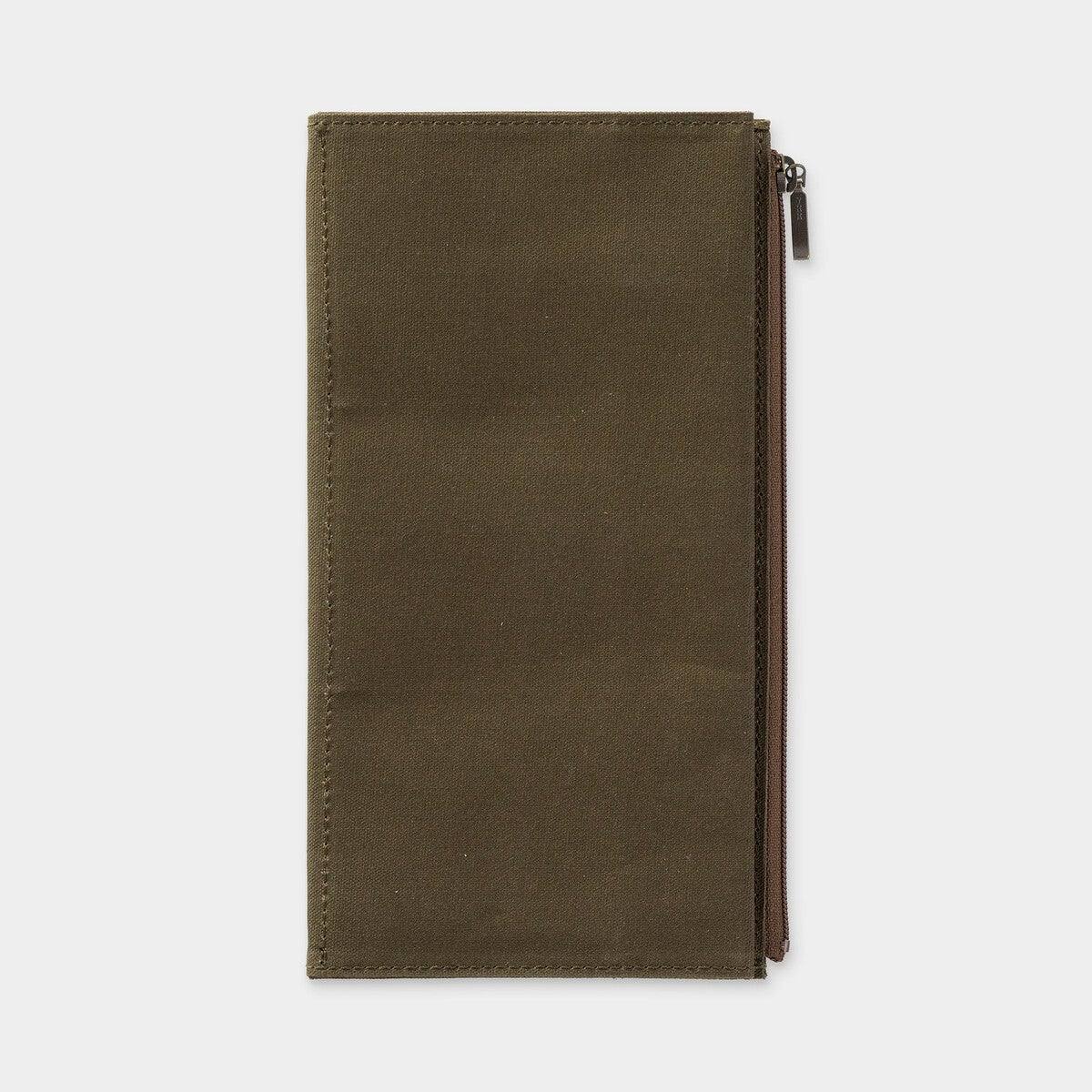 Traveler's Notebook B-Sides & Rarities Cotton Zipper Case Regular Size Olive - Todo Modo